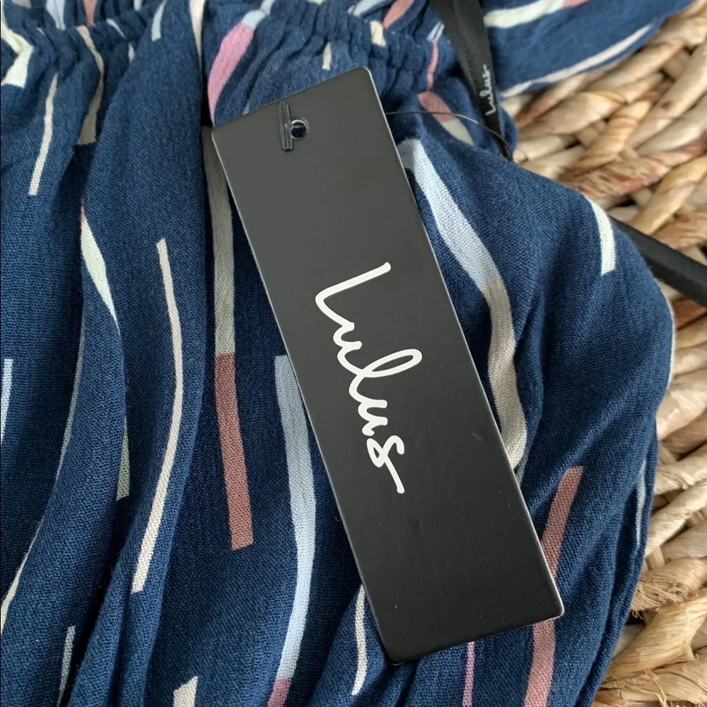 Lulus True Radiance Off-the-Shoulder Jumpsuit NWT